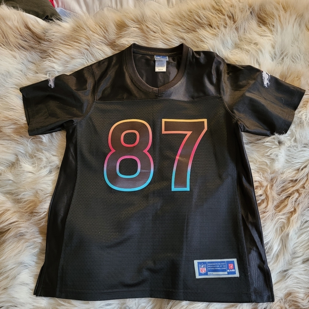 Eric Decker Rainbow Broncos NFL Jersey Number 87
